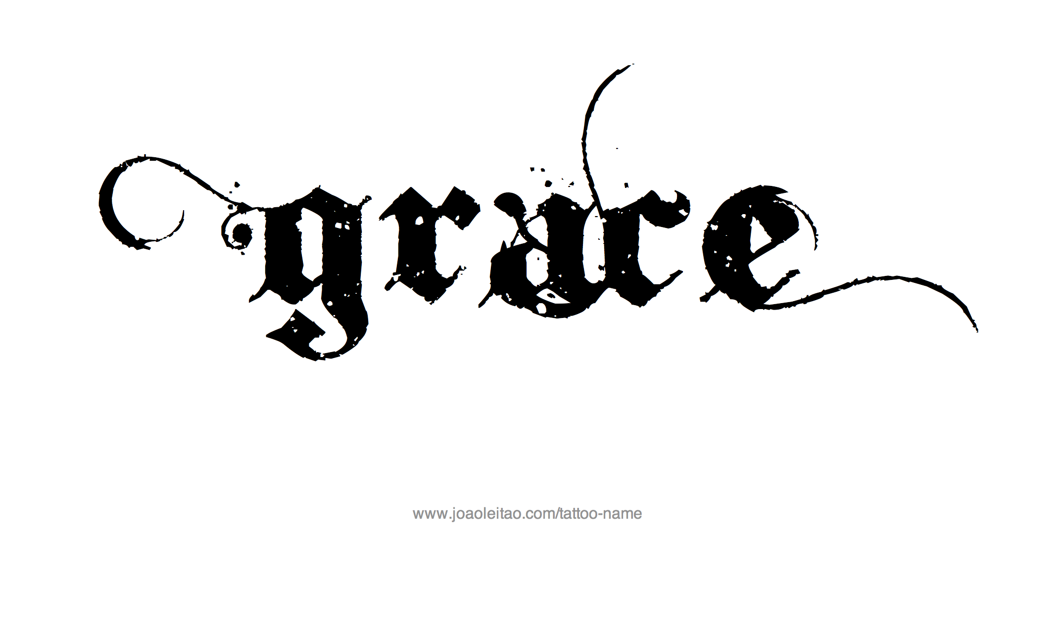 Grace Name Tattoo Designs